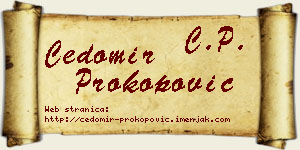 Čedomir Prokopović vizit kartica